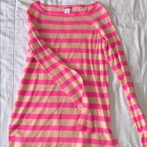 Long sleeve 100% cashmere crew neck sweater